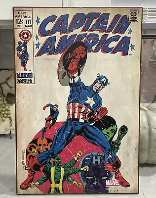 Buy Captain America 111 WALL ART Wood Poster 13”x19” • 24.66£