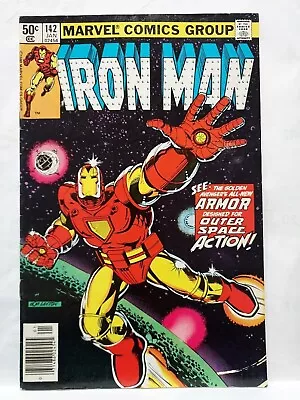 Buy Iron Man #142 Newsstand -💥1st Space Armor - 1981 VG/FN Marvel Comics • 9.48£
