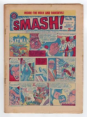 Buy 1967 Ipc Smash #78 Dc  Batman 1964 Marvel Daredevil #2 2nd Electro Key Rare Uk • 118.76£