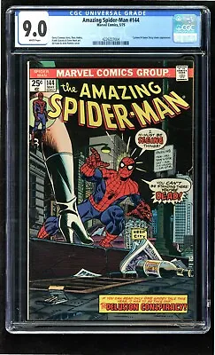 Buy 1975 Marvel Amazing Spider-man #144 Cgc 9.0 White Pages • 117.95£