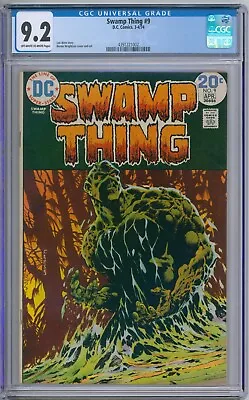 Buy Swamp Thing 9 CGC Graded 9.2 NM- White Wrightson DC Comics 1974 • 80.39£