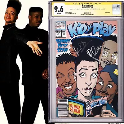 Buy CGC 9.6 SS Kid 'N Play #1 Newsstand Edition Signed By Kid & Play (Reid & Martin) • 519.69£