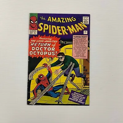 Buy Amazing Spider-Man #11 1964 FN Pence Copy 2nd App Of Doctor Octopus • 1,080£