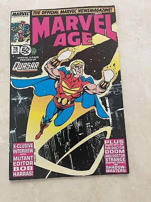 Buy Marvel Age #78  Sep 1, 1989 Doctor Doom And Doctor Strange  • 60.32£