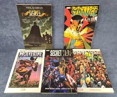 Buy Lot Of 5 Marvel Graphic Novels Wolverine Secret War Civil War Dr Strange U-3D • 39.98£