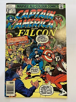 Buy CAPTAIN AMERICA #217 Marvel Comics 1978 UK Price VF • 19.95£