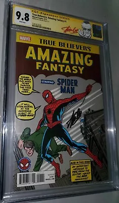 Buy True Believers Amazing Fantasy #1 Cgc Ss 9.8 Stan Lee Amazing Fantasy 15 Reprint • 1,119.33£