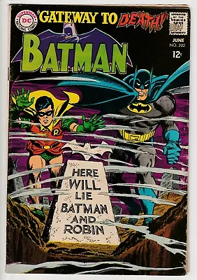 Buy Batman #202 • 1968 Vintage DC 12¢ • Joker Batgirl Catwoman •  Gateway To Death  • 1.20£