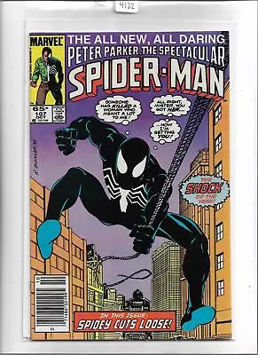 Buy Peter Parker, The Spectacular Spider-man #107 1985 Near Mint 9.4 4122 • 20.01£