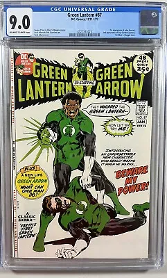 Buy Green Lantern 87 (DC, 1972)  CGC 9.0 OWP-WP **First Appearance John Stewart** • 987.08£