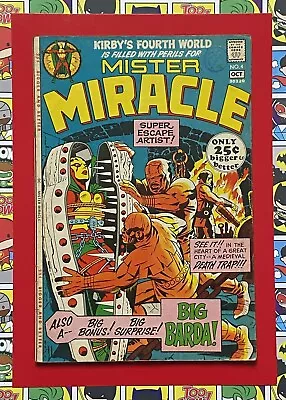 Buy MISTER MIRACLE #4 - OCT 1971 - 1st BIG BARDA APPEARANCE - FN- (5.5) CENTS COPY! • 54.99£