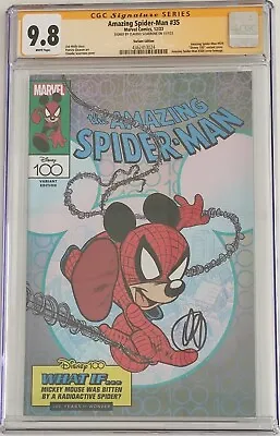Buy Amazing Spider-man #35 2023 Disney Scarf Signature Gradate Cover Cgc 9.8 • 210.21£