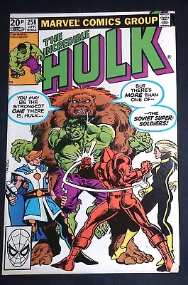 Buy The Incredible Hulk #258 Marvel Comics 1st Appearance Soviet Super-Soldiers VF- • 17.99£