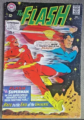 Buy The Flash #175 From 1967 . Flash Vs. Superman 2nd Race ( End Of The Universe ! ) • 5.51£