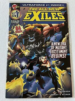 Buy All New Exiles 1  Malibu Comics 1995  VF + / NM -  8.5 - 9.0  Blue Variant Cover • 5.52£