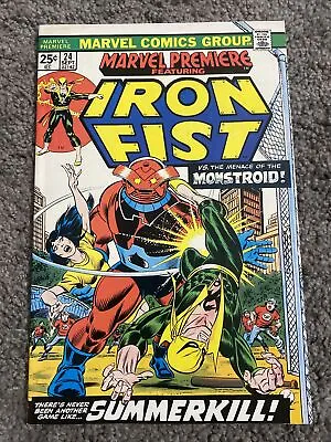 Buy Marvel Premiere #24 Iron Fist 1975 Marvel Comics VF- • 7.91£