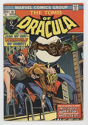 Buy Tomb Of Dracula 18 Marvel 1974 FN Vampire Werewolf By Night GGA Marv Wolfman • 63.96£