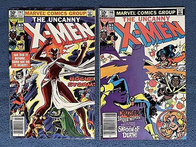 Buy Uncanny X-men 147 & 148 Newsstand 1981 Lot Of 2 • 15.80£