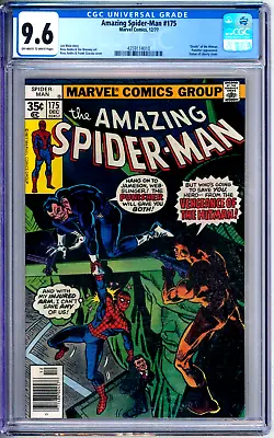 Buy Amazing Spider-Man 175 CGC Graded 9.6 NM+ Punisher Marvel Comics 1977 • 241.24£