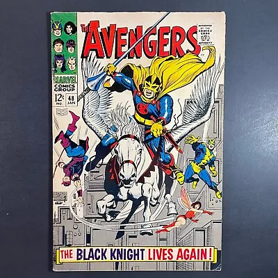 Buy Avengers 48 1st Black Knight INCOMPLETE Silver Age Marvel 1968 Tuska Cover Comic • 31.63£