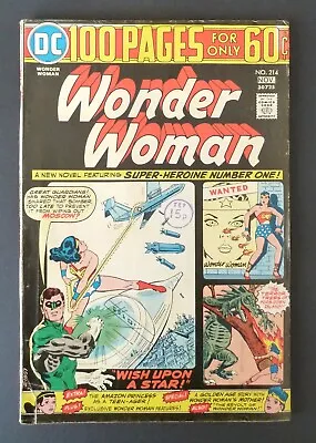 Buy WONDER WOMAN #214 DC 1974 - 100 Pages - Curt Swan Art (F) • 5.50£