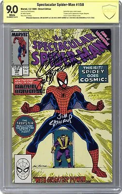 Buy Spectacular Spider-Man Peter Parker #158D CBCS 9.0 SS 1989 • 272.17£