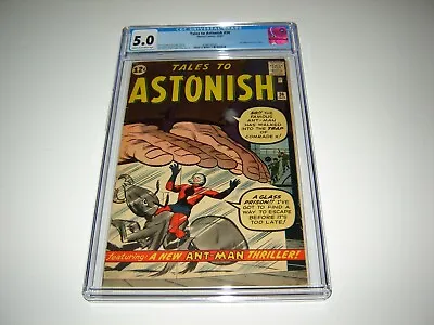 Buy Tales To Astonish #36 CGC  5.0 Silver Age Marvel Key  3rd Appearance Of Ant-Man  • 396.38£