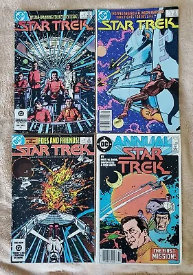 Buy Star Trek #1, #2, #3 ( DC Comics 1984 ) & Annual #1 ( DC Comics 1985 ) All VF/NM • 158.88£