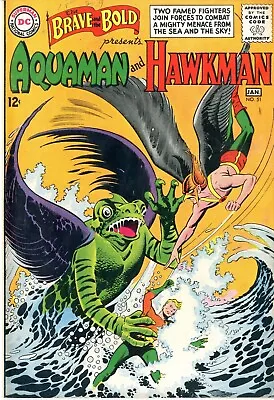 Buy Brave And The Bold  # 51    VERY GOOD FINE    Jan. 1964.  Aquaman & Hawkman (pre • 48.26£