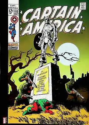 Buy Poster Captain America 113 COVER Marvel Comics 11.5x16 Bucky Visits Cap's Grave • 13.74£