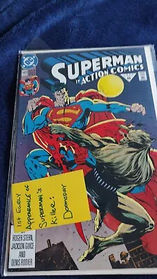 Buy Superman In Action Comics #683 NM/NM+ (DC Comics 1992) Night Of The Jackal! • 39.42£
