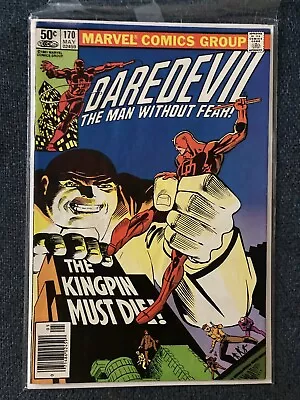 Buy Daredevil 170 Fine 1st Time DD And Kingpin Meet Frank Miller • 32.12£