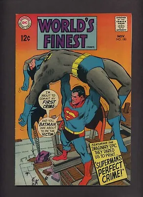 Buy World's Finest Comics 180 FVF Adams Cvr! Superman Batman Robin Nova 1968 DC O939 • 11.85£