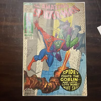 Buy The Amazing Spider-Man #97 (Marvel Comics June 1971) Drug Issue - No CCA Stamp • 79.92£