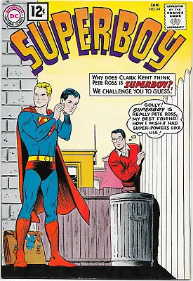 Buy Superboy #94 1962 DC  Superman Revenge Squad, George Papp, Swan Cover VFNM • 131.08£