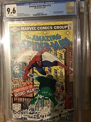 Buy Amazing Spider-man #212 - 1st Hydro-man - Cgc 9.6 • 175£