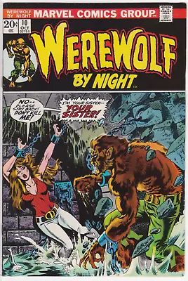 Buy Werewolf By Night #10, Marvel Comics 1973 VF 8.0 Tom Sutton • 31.61£