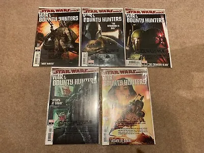Buy Star Wars War Of The Bounty Hunters #1-5 Issue Complete Set (2021) • 25£
