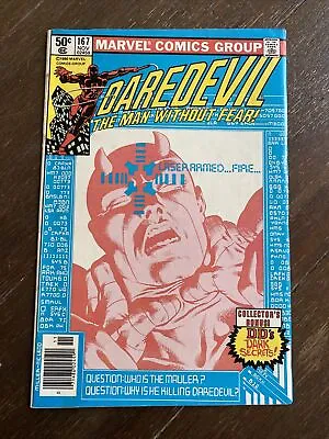 Buy Daredevil #167 Newsstand (Marvel 1980) Key 1st App & Death Of Mauler VF/NM • 24.02£
