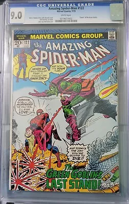 Buy Amazing Spider-Man #122 CGC 9.0 - Death Of Green Goblin • 482.57£