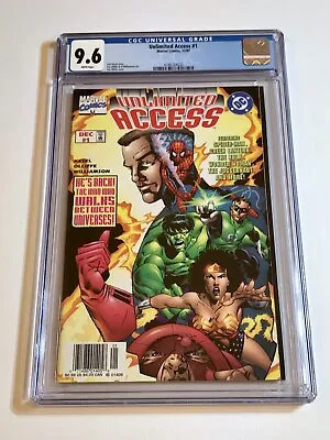Buy 1997 Dc Marvel Crossover Unlimited Access #1 Rare Newsstand Census Pop 3 Cgc 9.6 • 96.38£