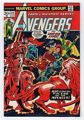 Buy Key Marvel 1973 AVENGERS No. 112 VF- 7.5 1st Appearance Of Mantis (Guardians) • 71.95£