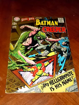 Buy BRAVE AND BOLD #80 (1968) FINE+ (6.5) Cond.  BATMAN, CREEPER  Neal Adams • 23.65£