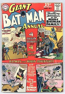 Buy Batman Annual #7 Swan Moldoff 50s 60s Reprints BAT-MITE! BAT-GIRL! 1964 DC O077 • 19.75£