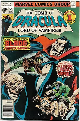 Buy Tomb Of Dracula#58 Vf 1977 Mark Jewelers Marvel Bronze Age Comics • 94.87£