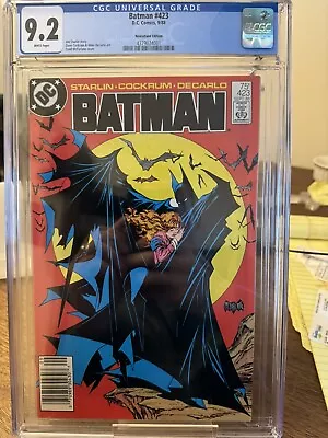 Buy Batman #423 - CGC 9.2 - Newsstand Edition - D.C. Comics 1988 • 275.92£