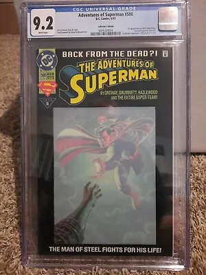 Buy Superman 500 Cgc 9.2 DC 1993 1st Appearance Of Steel John Henry Irons Superboy • 23.97£