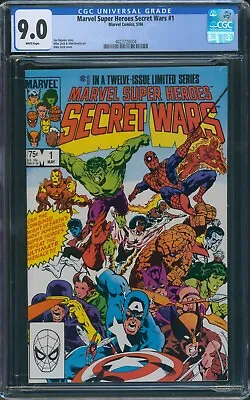Buy Marvel Super Heroes Secret Wars #1 Marvel Comics 5/84 CGC 9.0 White Pages • 138.77£