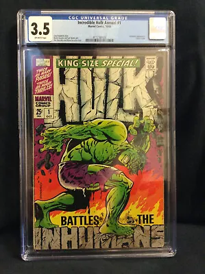 Buy Incredible Hulk Annual #1 Cgc 3.5 *inhumans Appearance • 147.91£