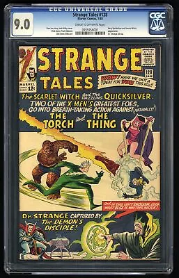 Buy Strange Tales #128 CGC VF/NM 9.0 Quicksilver Scarlet Witch! Human Torch! • 181.27£